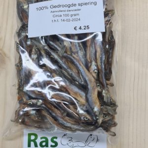 Gedroogde spiering 100gr