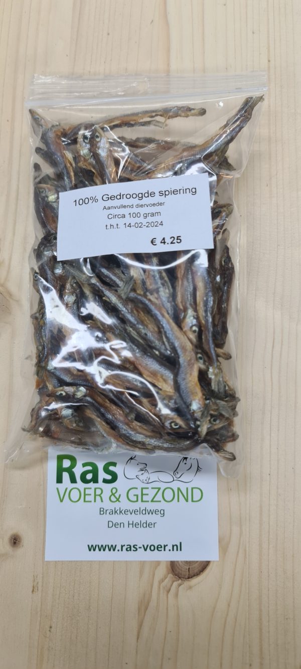 Gedroogde spiering 100gr