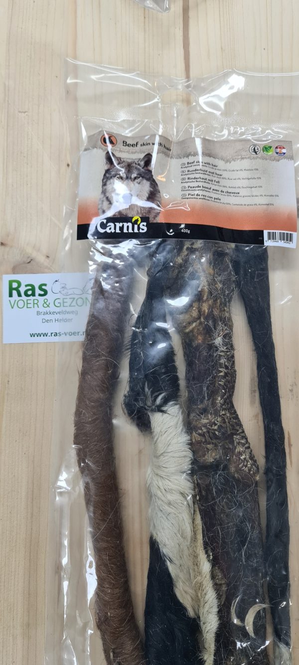 Runderhuid met haar 400gr