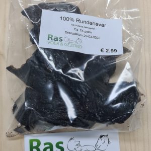 Runderlever gedroogd 75gr