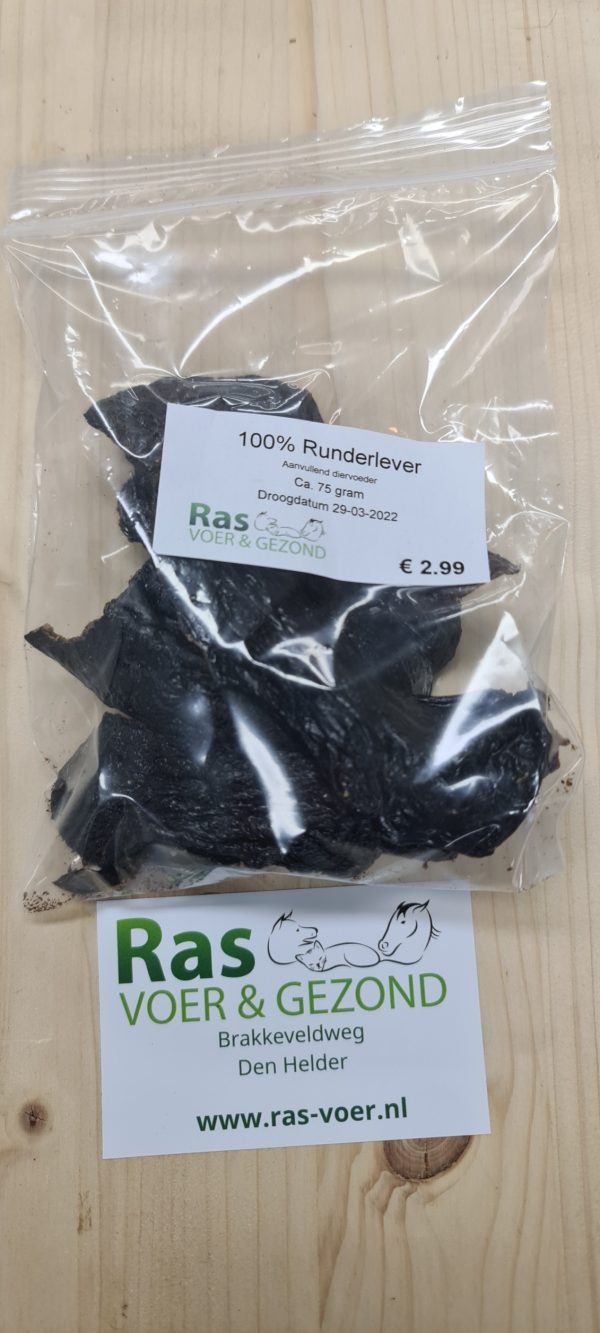 Runderlever gedroogd 75gr