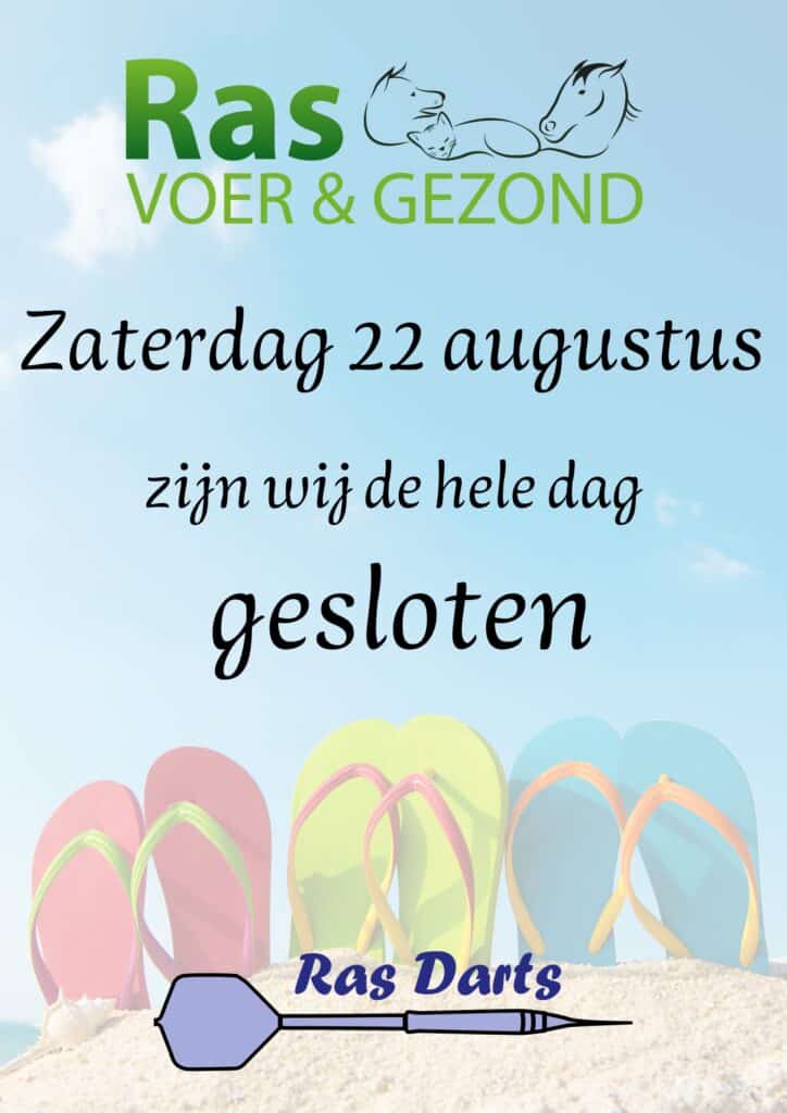 22 augustus 2026 gesloten